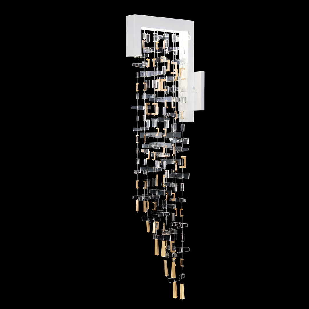 Fine Art Handcrafted Lighting Capri 35.5"H Sconce 952450 in White Lacquer (952450-2)