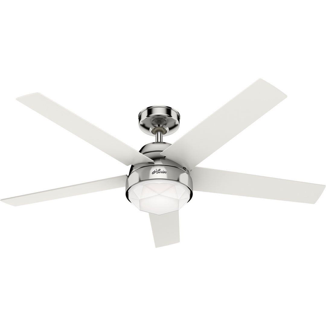 Hunter 52 inch Garland Ceiling Fan with LED Light Kit and Wall Control Indoor Ceiling Fans Hunter   