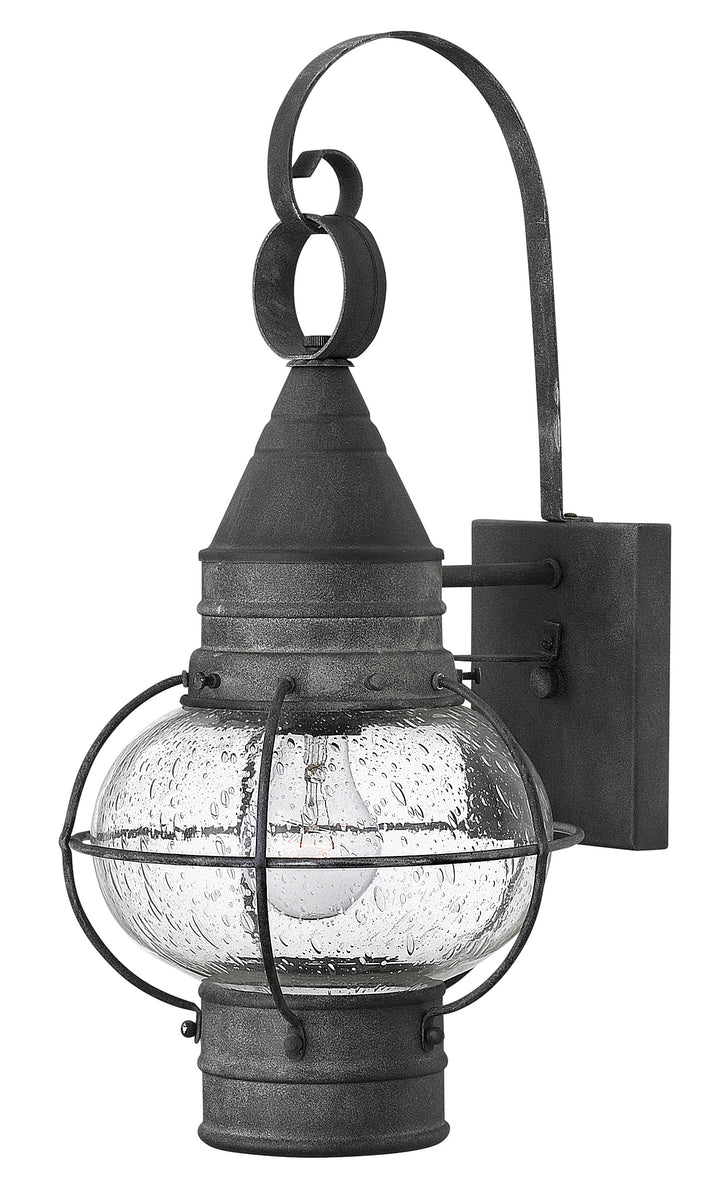 Hinkley Cape Cod Outdoor Wall Light Small Wall Mount Lantern Aged Zinc 2200DZ