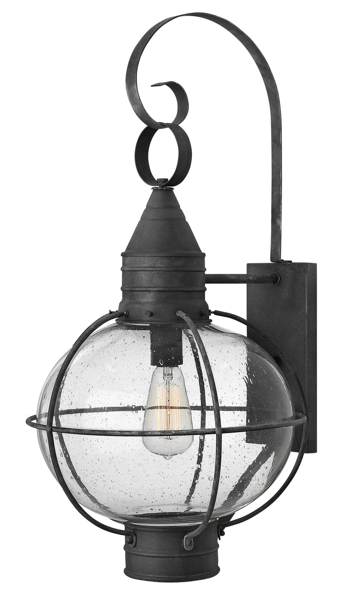 Hinkley Cape Cod Outdoor Wall Light Large Wall Mount Lantern Aged Zinc 2205DZ