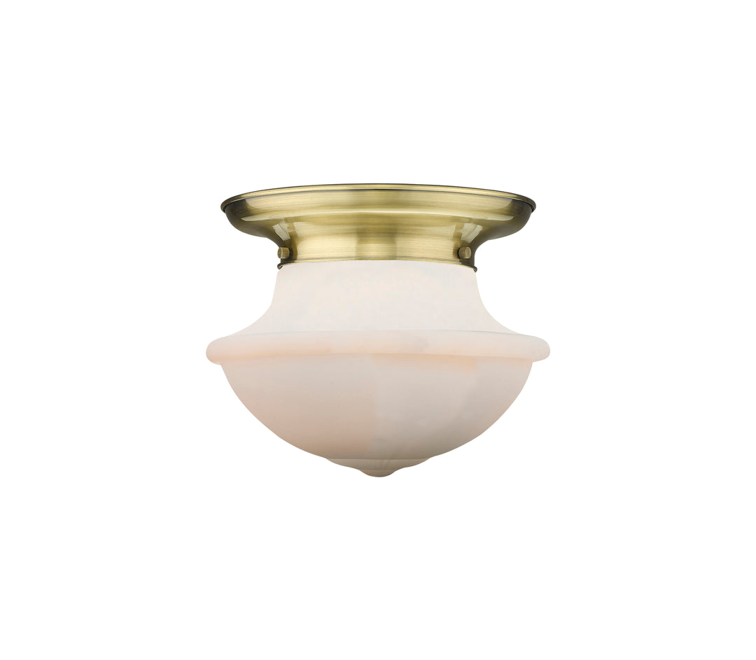 Innovations Lighting Oxford 12" Flush Mount - Antique Brass