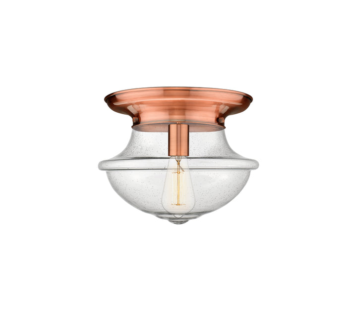 Innovations Lighting Oxford 12" Flush Mount - Antique Copper