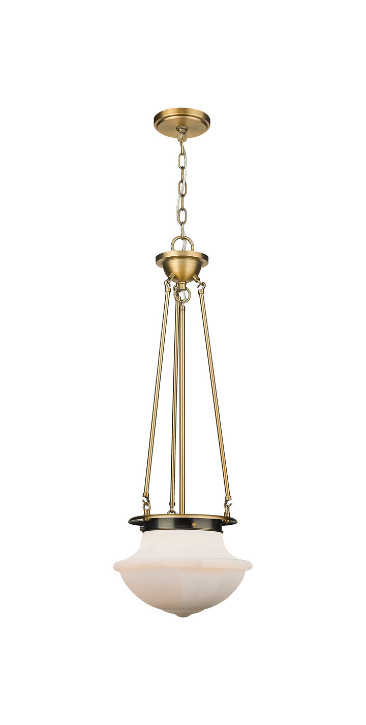 Innovations Lighting Oxford 12" Pendant - Brushed Brass Pendants Innovations Lighting Matte White ; Glass Type: Frosted  