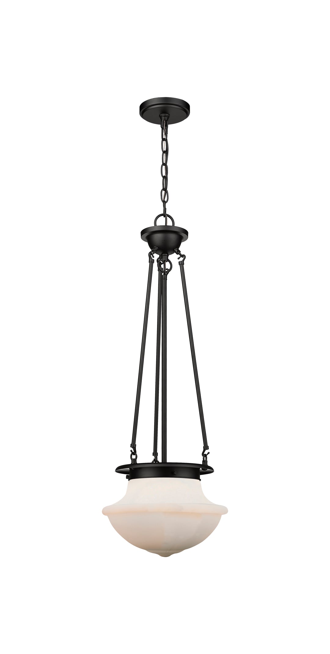 Innovations Lighting Oxford 12" Pendant - Matte Black Pendants Innovations Lighting Matte White ; Glass Type: Frosted  