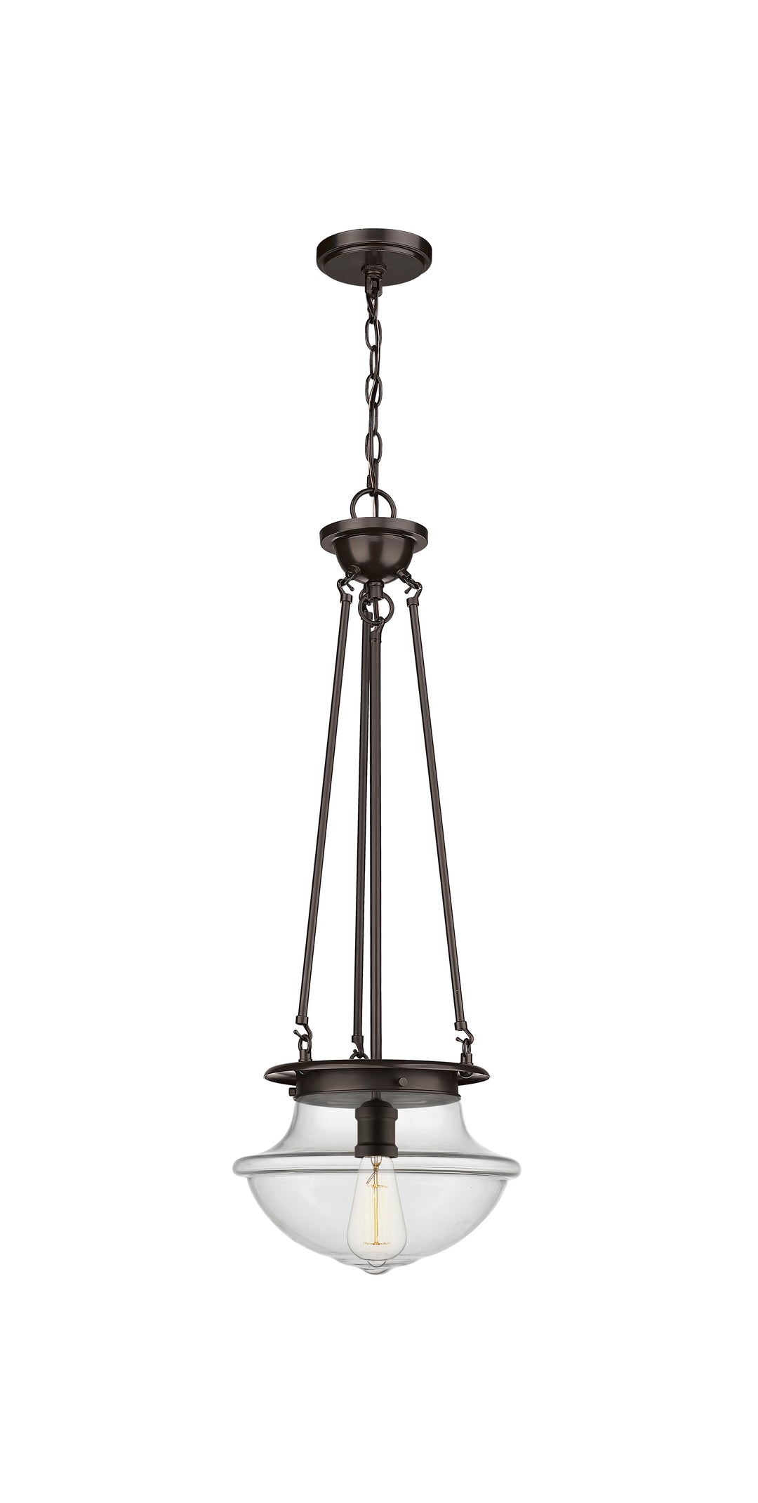 Innovations Lighting Oxford 12" Pendant - Oil Rubbed Bronze Pendants Innovations Lighting Clear ; Glass Type: Transparent  