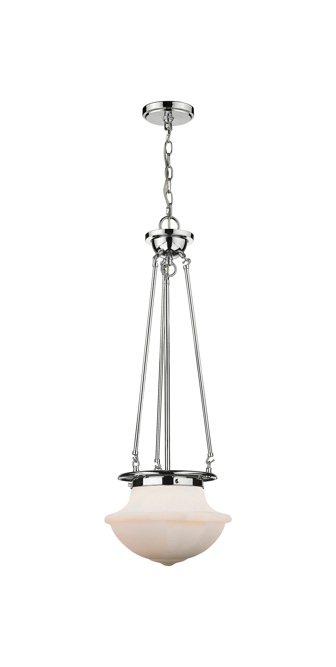 Innovations Lighting Oxford 12" Pendant - Polished Chrome Pendants Innovations Lighting Matte White ; Glass Type: Frosted  