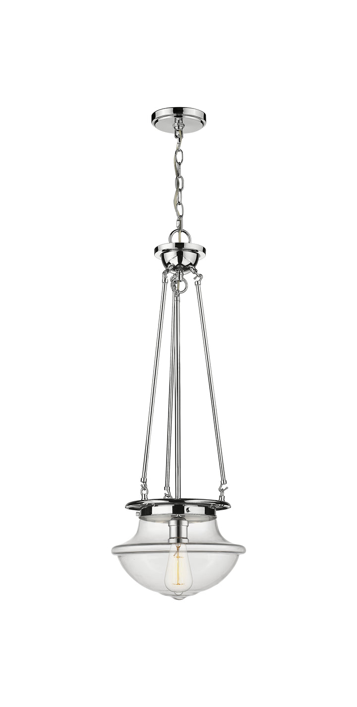 Innovations Lighting Oxford 12" Pendant - Polished Chrome Pendants Innovations Lighting Clear ; Glass Type: Transparent  