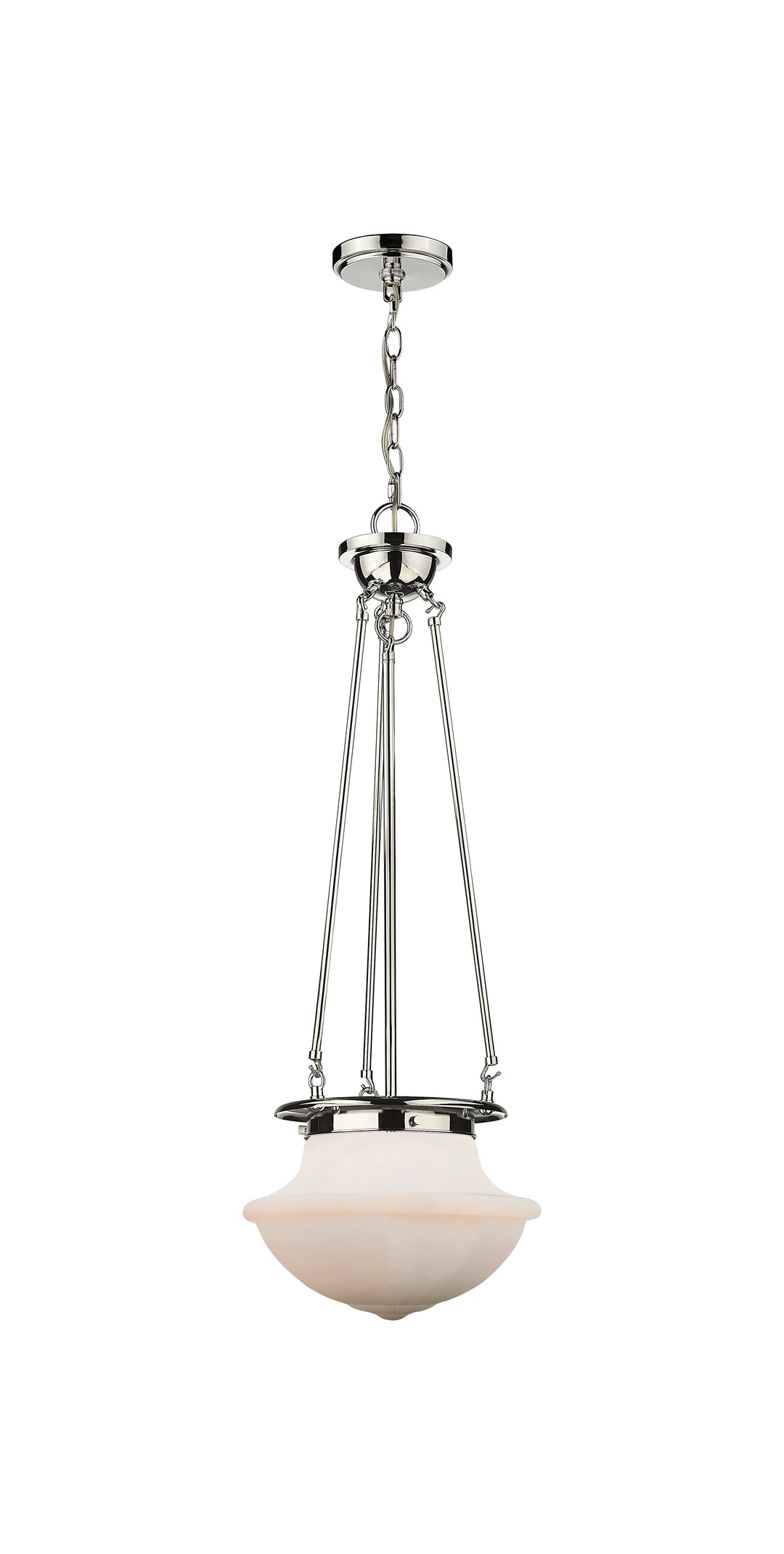 Innovations Lighting Oxford 12" Pendant - Polished Nickel Pendants Innovations Lighting Matte White ; Glass Type: Frosted  