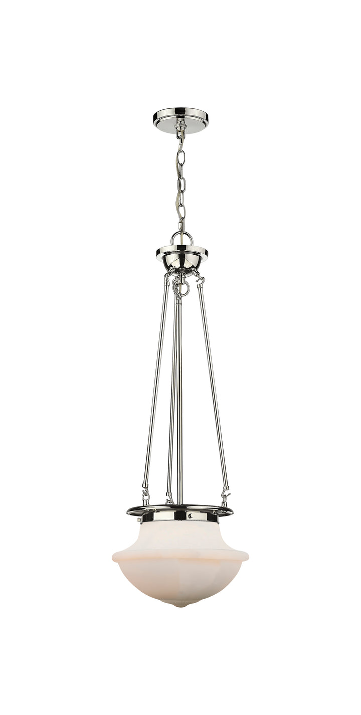 Innovations Lighting Oxford 12" Pendant - Polished Nickel Pendants Innovations Lighting Matte White ; Glass Type: Frosted  