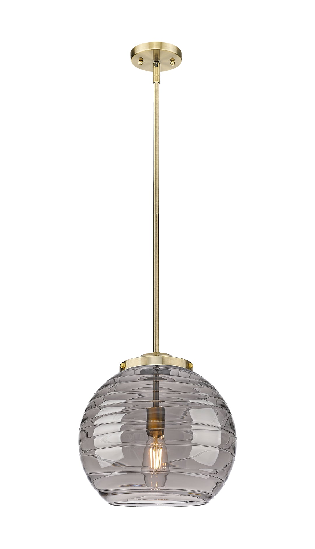 Innovations Lighting Athens Deco Swirl 14" Pendant - Antique Brass