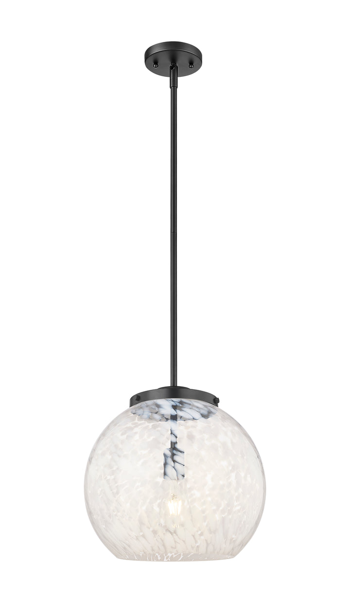 Innovations Lighting White Mouchette 14" Pendant - Matte Black