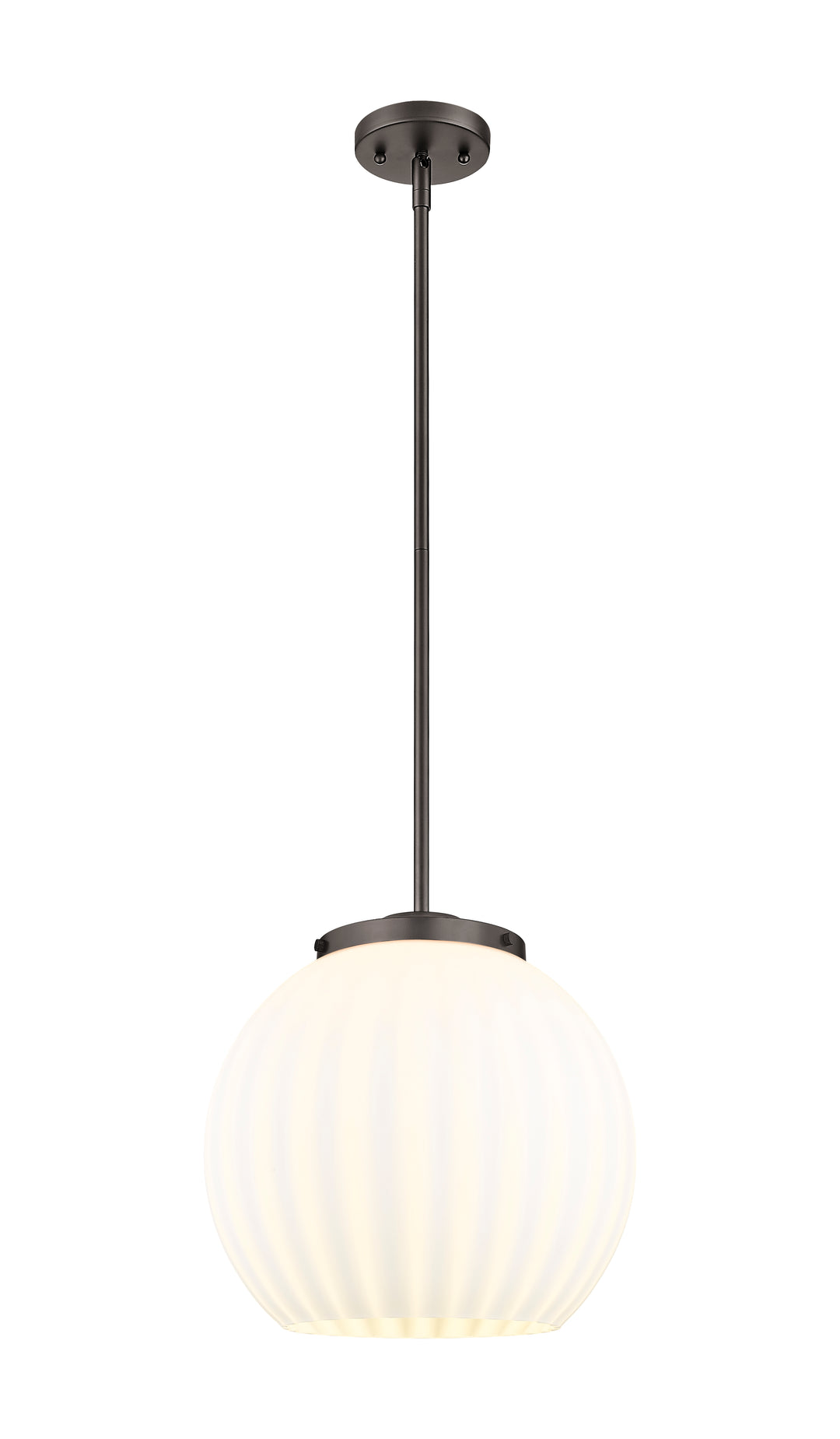 Innovations Lighting White Venetian 16" Pendant - Oil Rubbed Bronze Pendants Innovations Lighting White Venetian ; Glass Type: White  