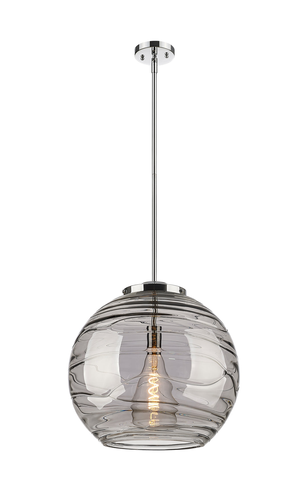 Innovations Lighting Athens Deco Swirl 18" Pendant - Polished Chrome Pendants Innovations Lighting   