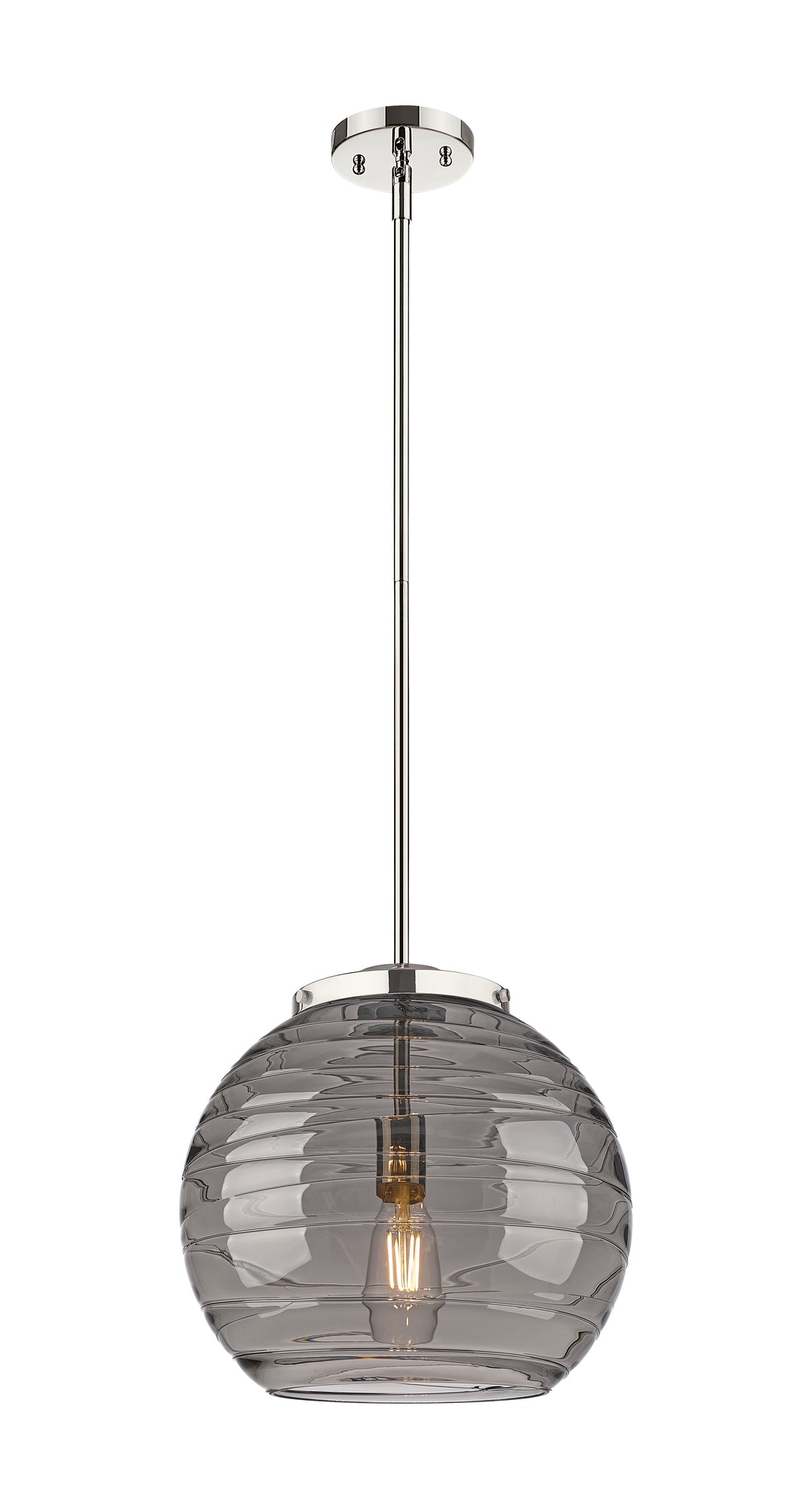 Innovations Lighting Athens Deco Swirl 14" Pendant - Polished Nickel