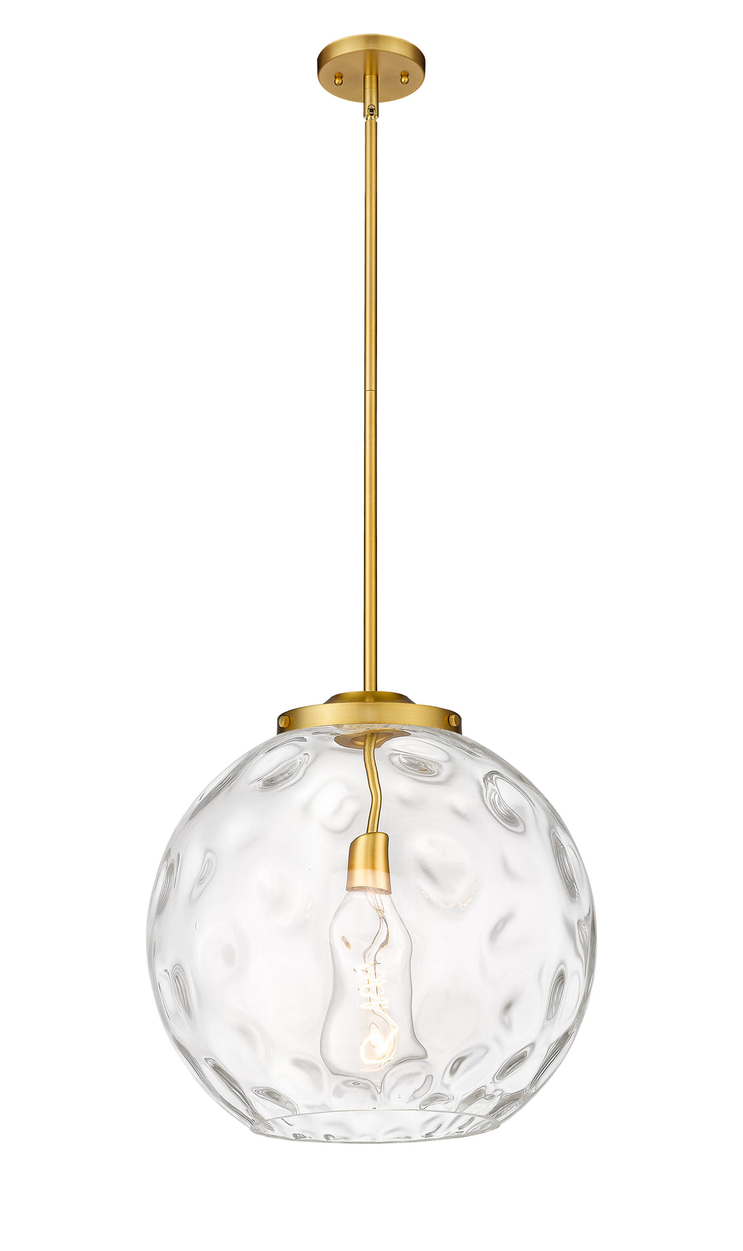 Innovations Lighting Athens Water Glass 16" Pendant - Satin Gold