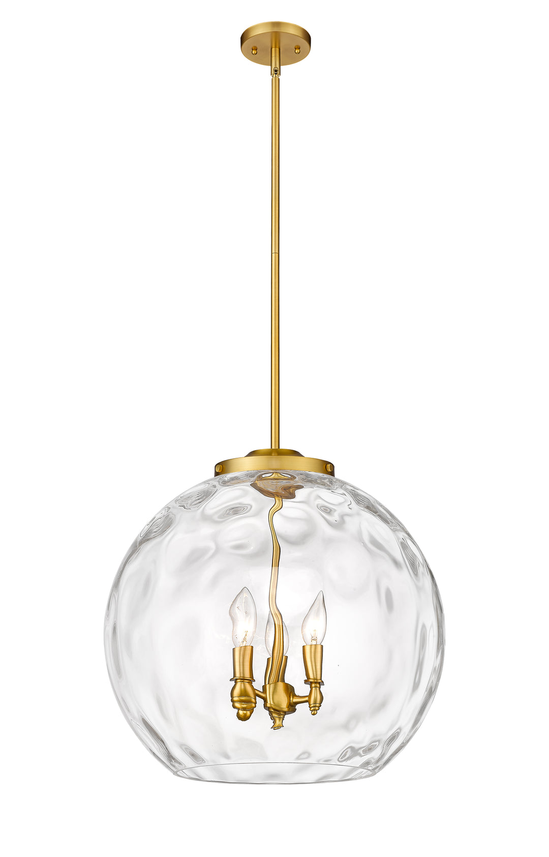 Innovations Lighting Athens Water Glass 18" Pendant - Satin Gold