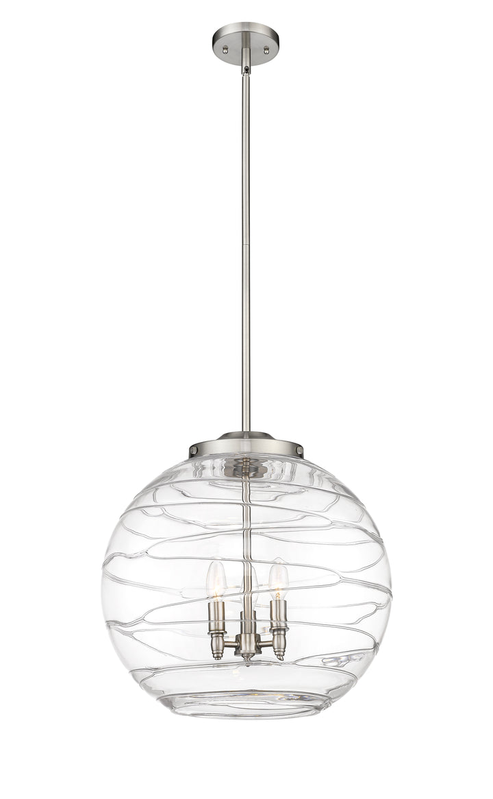 Innovations Lighting Athens Deco Swirl 18" Pendant - Brushed Satin Nickel