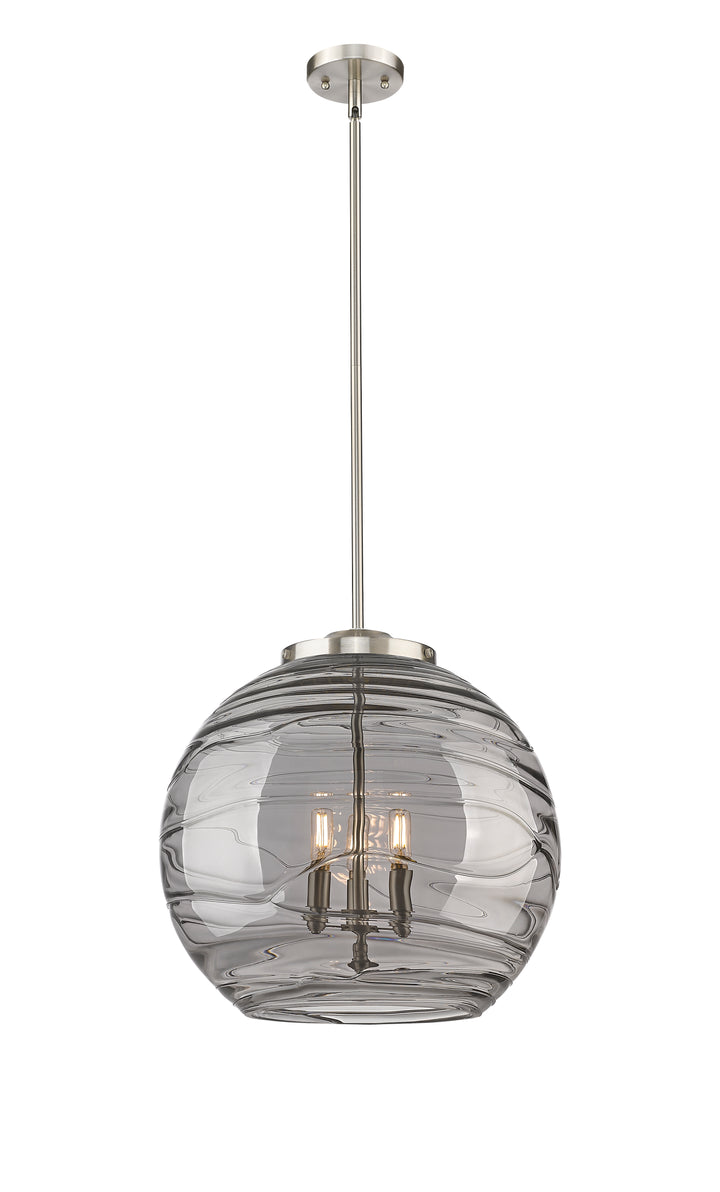 Innovations Lighting Athens Deco Swirl 18" Pendant - Brushed Satin Nickel