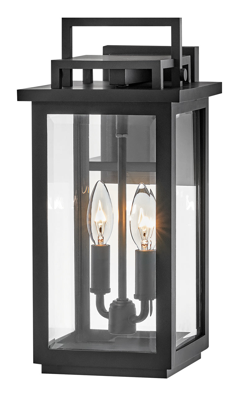 Hinkley Winthorpe Outdoor Wall Light Medium Wall Mount Lantern Black 22110BK