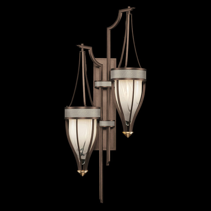 Fine Art Handcrafted Lighting Mirage 41.5"H Sconce 100041 in Standard Bronze, Brass, Coco (100041-212)