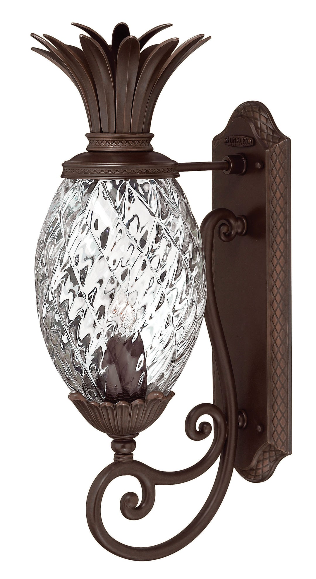 Hinkley Plantation Outdoor Wall Light Medium Wall Mount Lantern Copper Bronze 2220CB