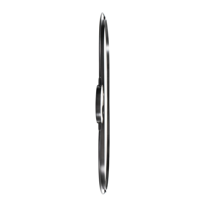 Howard Elliott Janik Stainless Steel Double Vanity Mirror- Brushed Black