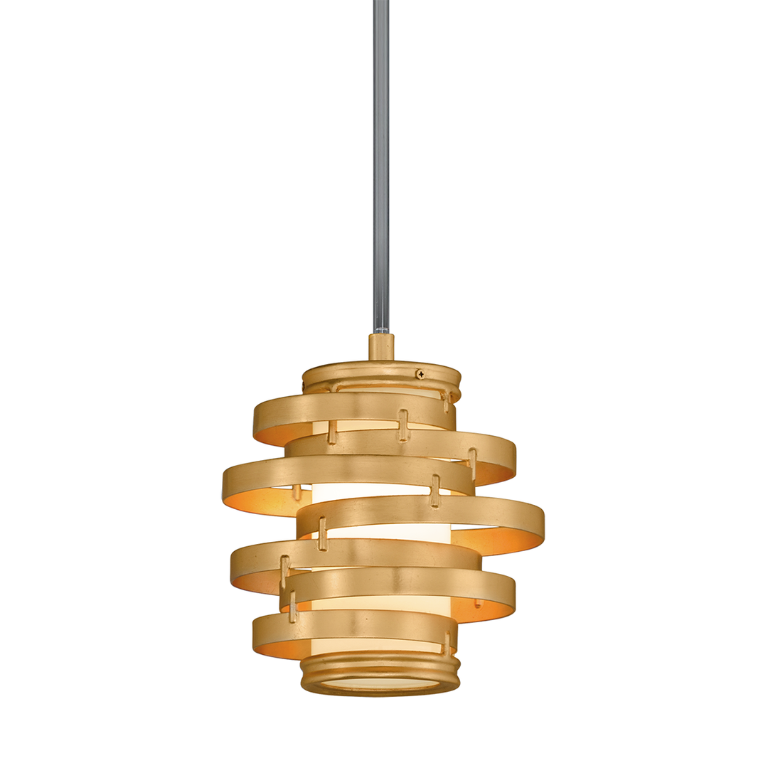 Corbett Lighting Vertigo Pendant Pendants Corbett Gold Leaf 9.5x9.25 