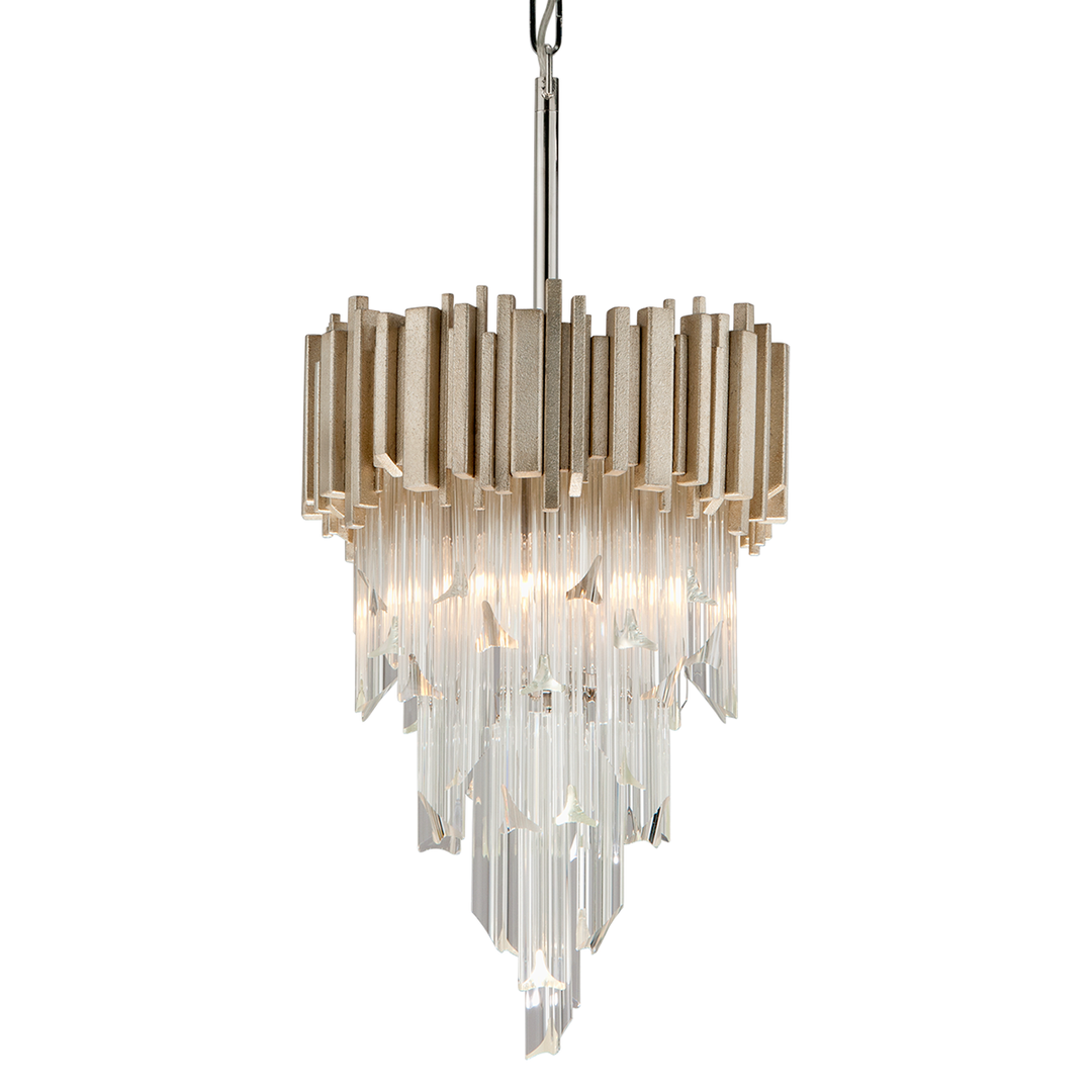 Corbett Lighting Mystique Pendant Pendants Corbett MODERN SILVER LEAF 12.25x18.5 