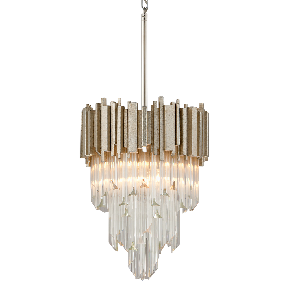 Corbett Lighting Mystique Pendant Pendants Corbett MODERN SILVER LEAF 16x25.25 