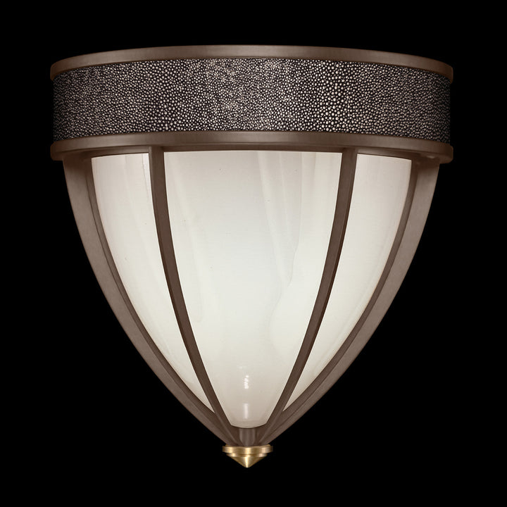 Fine Art Handcrafted Lighting Mirage 12.25"H Sconce in Standard Bronze, Brass, Pebble (100043-211)