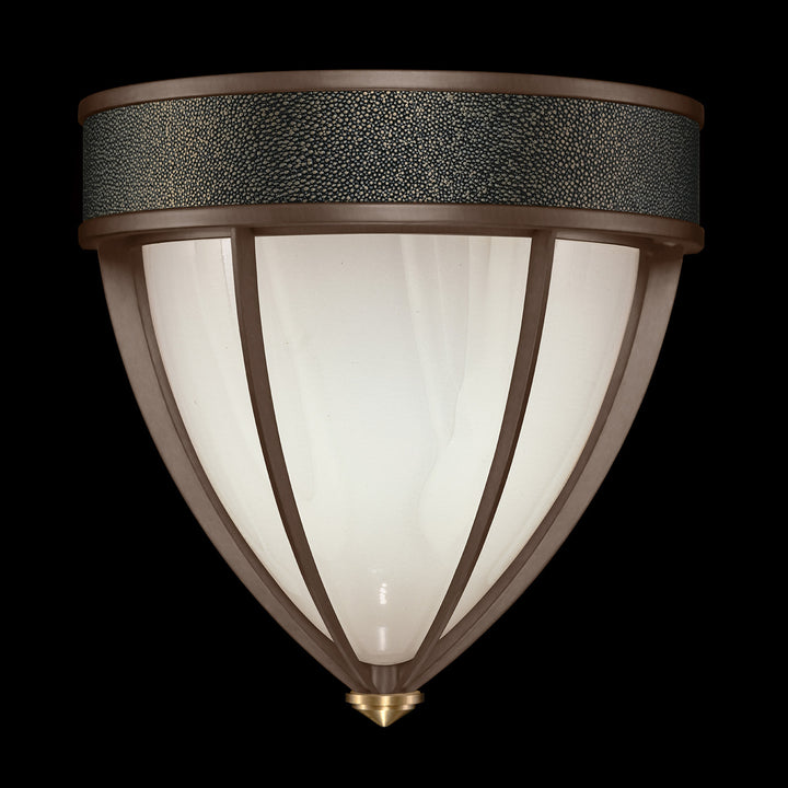 Fine Art Handcrafted Lighting Mirage 12.25"H Sconce in Standard Bronze, Brass, Black Knight (100043-213)