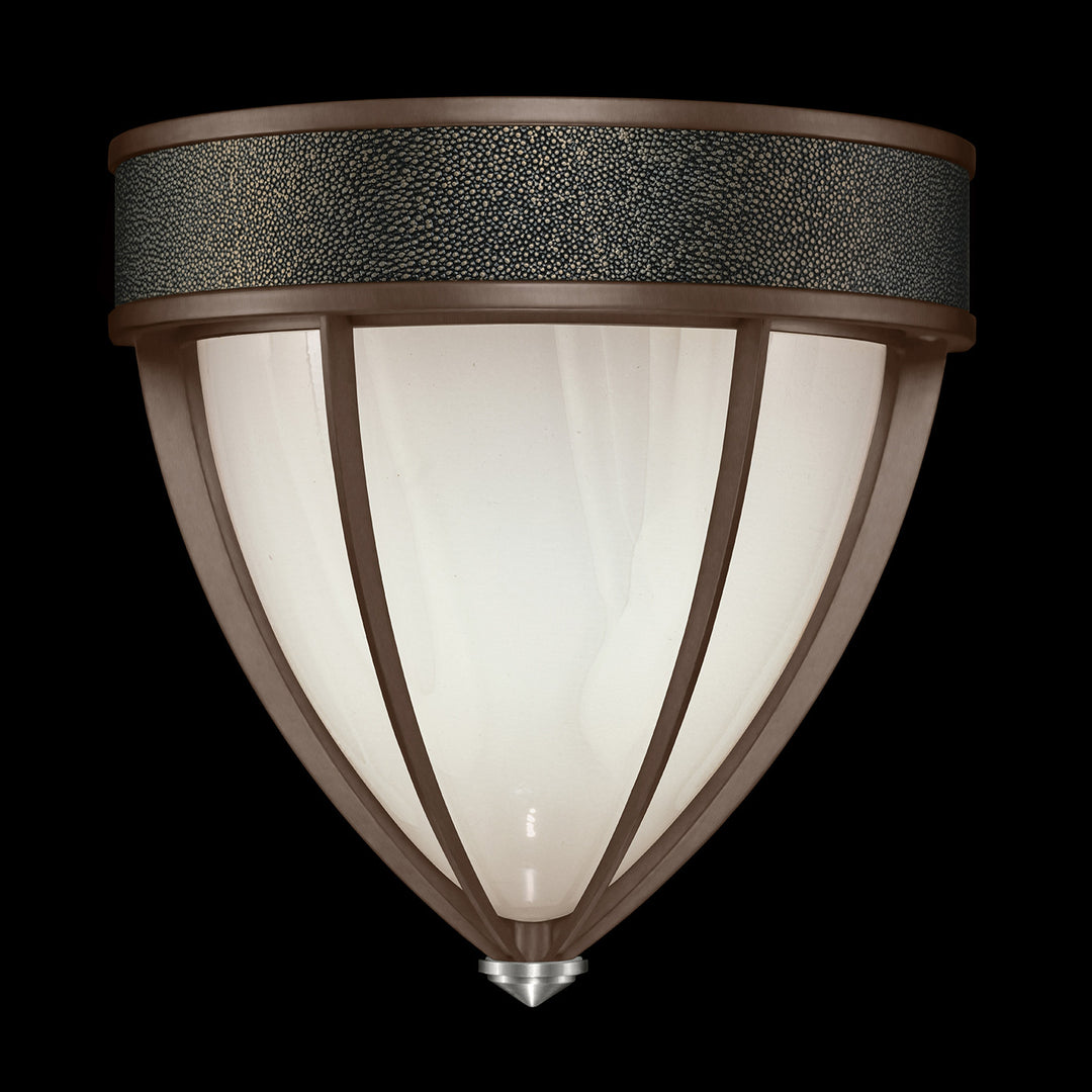 Fine Art Handcrafted Lighting Mirage 12.25"H Sconce in Standard Bronze, Nickel, Black Knight (100043-223)