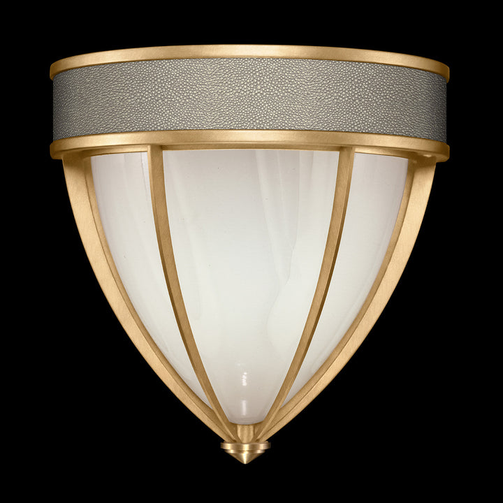Fine Art Handcrafted Lighting Mirage 12.25"H Sconce in Standard Gold Leaf, Brass, Coco (100043-312)