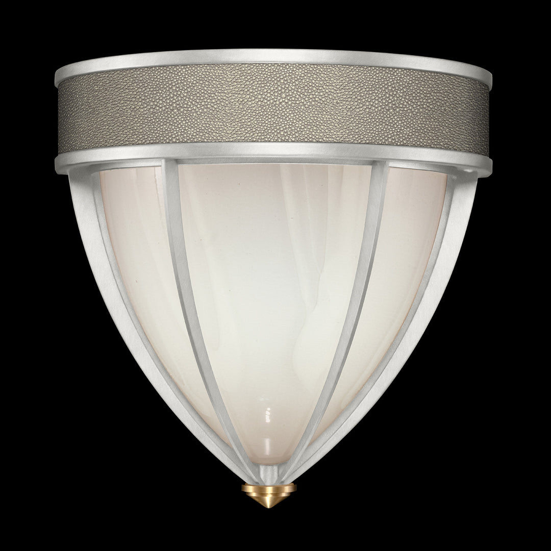 Fine Art Handcrafted Lighting Mirage 12.25"H Sconce in Standard Silver Leaf, Brass, Coco (100043-412)