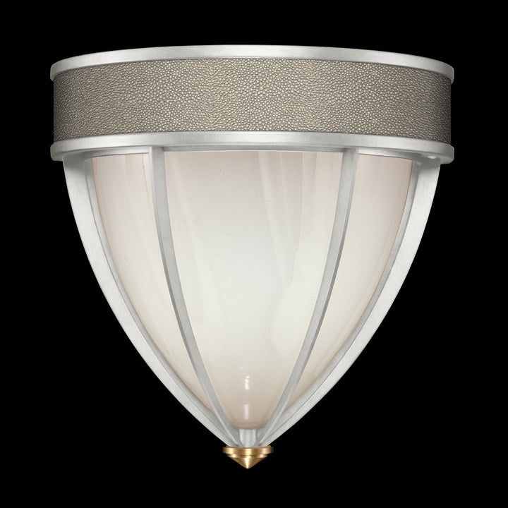 Fine Art Handcrafted Lighting Mirage 12.25"H Sconce in Standard Silver Leaf, Brass, Coco (100043-412)