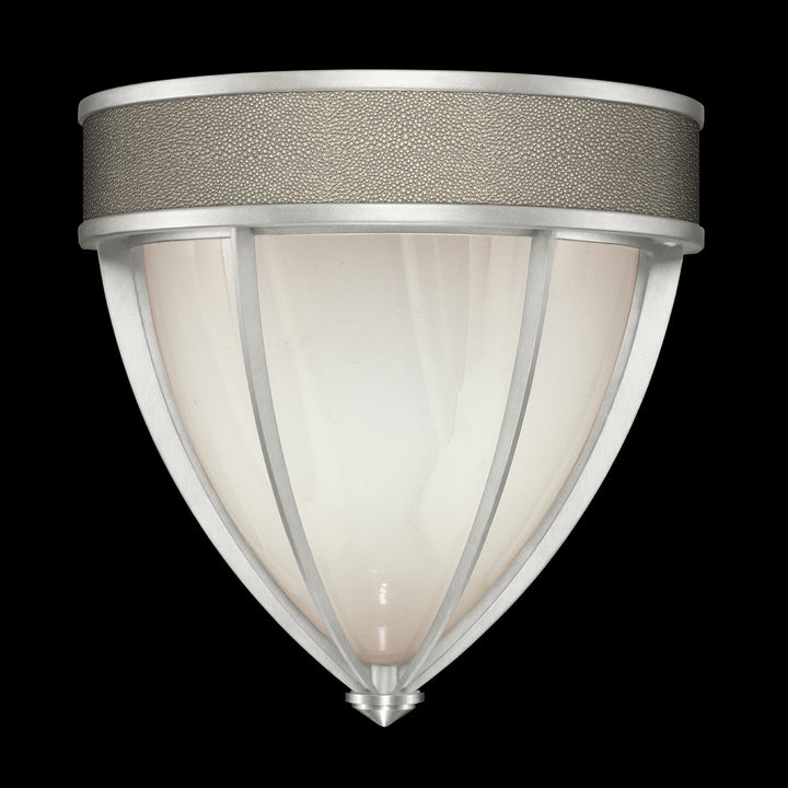 Fine Art Handcrafted Lighting Mirage 12.25"H Sconce in Standard Silver Leaf, Nickel, Coco (100043-422)