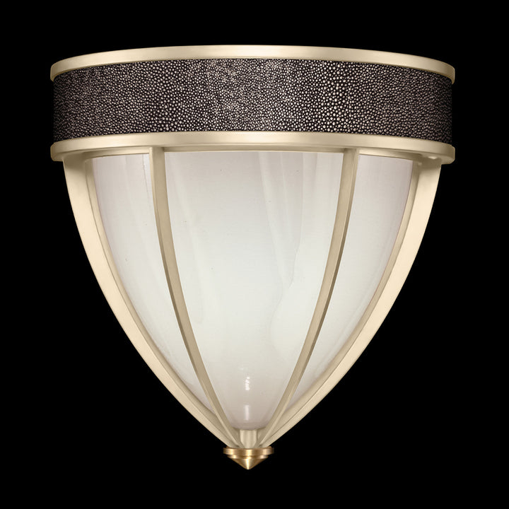 Fine Art Handcrafted Lighting Mirage 12.25"H Sconce in Champagne, Brass, Pebble (100043-611)