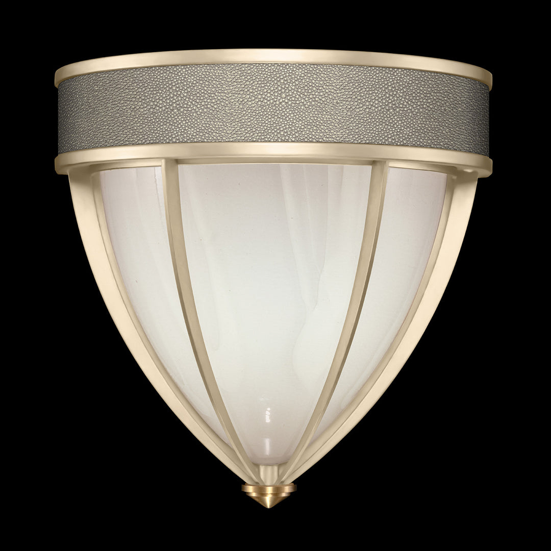 Fine Art Handcrafted Lighting Mirage 12.25"H Sconce in Champagne, Brass, Coco (100043-612)