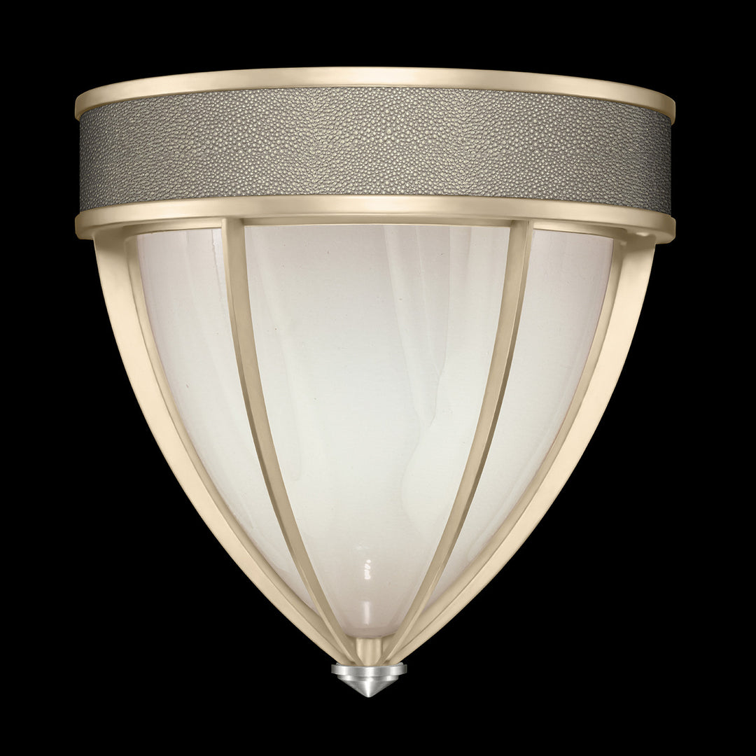 Fine Art Handcrafted Lighting Mirage 12.25"H Sconce in Champagne, Nickel, Coco (100043-622)
