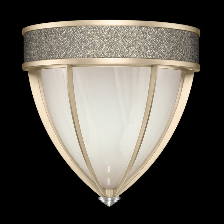 Fine Art Handcrafted Lighting Mirage 12.25"H Sconce in Champagne, Nickel, Coco (100043-622)