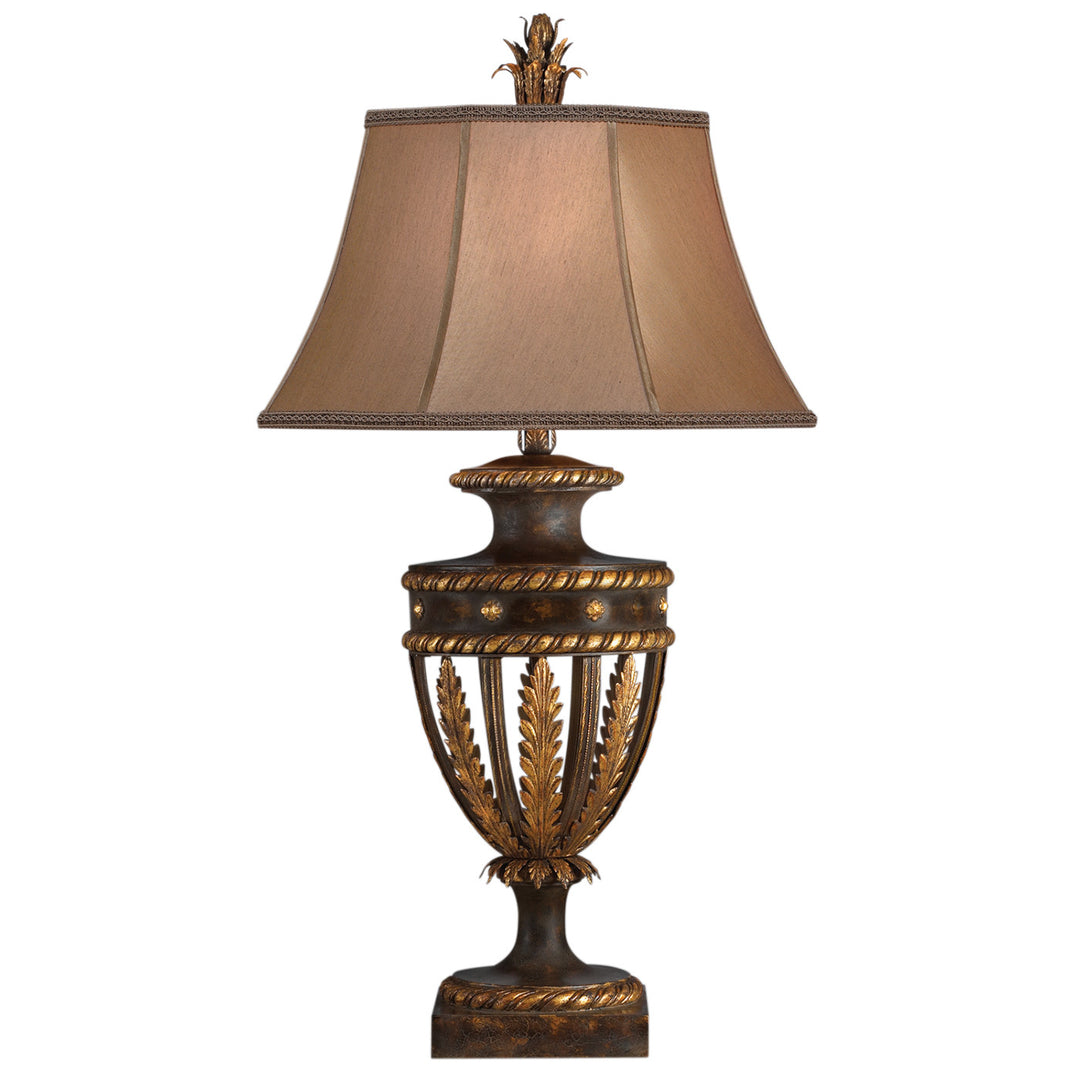 Fine Art Handcrafted Lighting Castile 38"H Table Lamp in Bronze with Gold Leaf Highlights (229710ST)