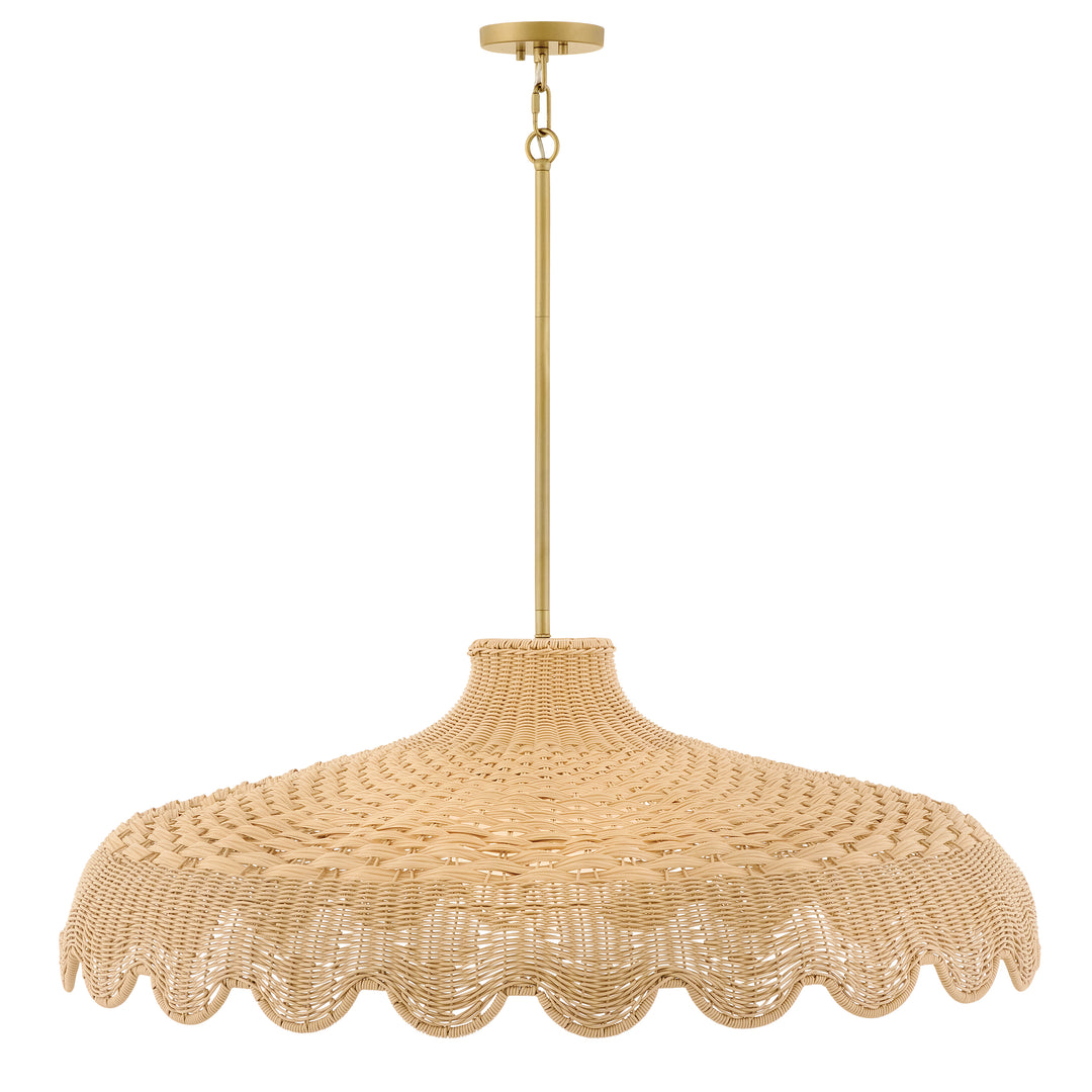 Hinkley Paloma Outdoor Hanging Light Large Chandelier Lacquered Brass 22994LCB-LL