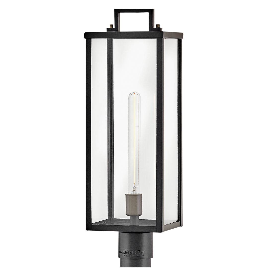 Hinkley Catalina Outdoor Post Mount Lantern Large Post Mount Lantern Black 23011BK