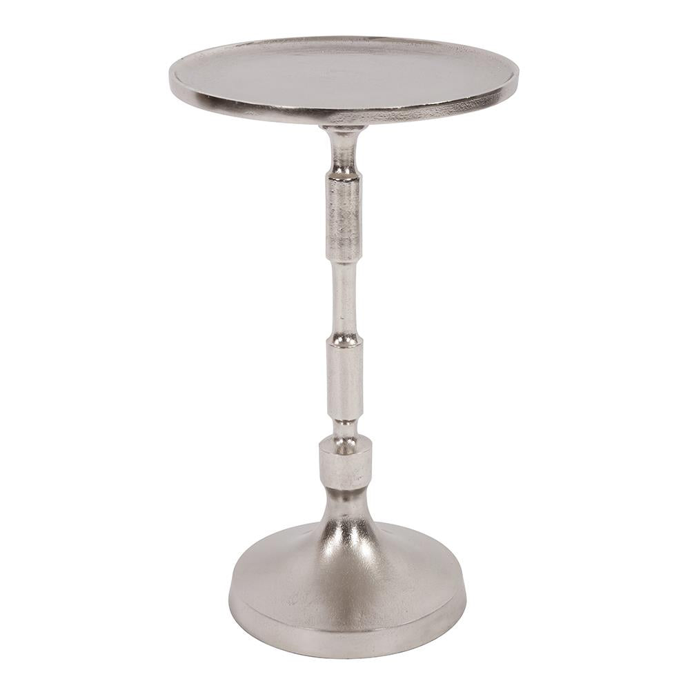 Howard Elliott Collection Candlestick Nickel Martini Table