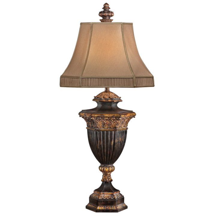 Fine Art Handcrafted Lighting Castile 40"H Table Lamp in Bronze with Gold Leaf Highlights (230710ST)