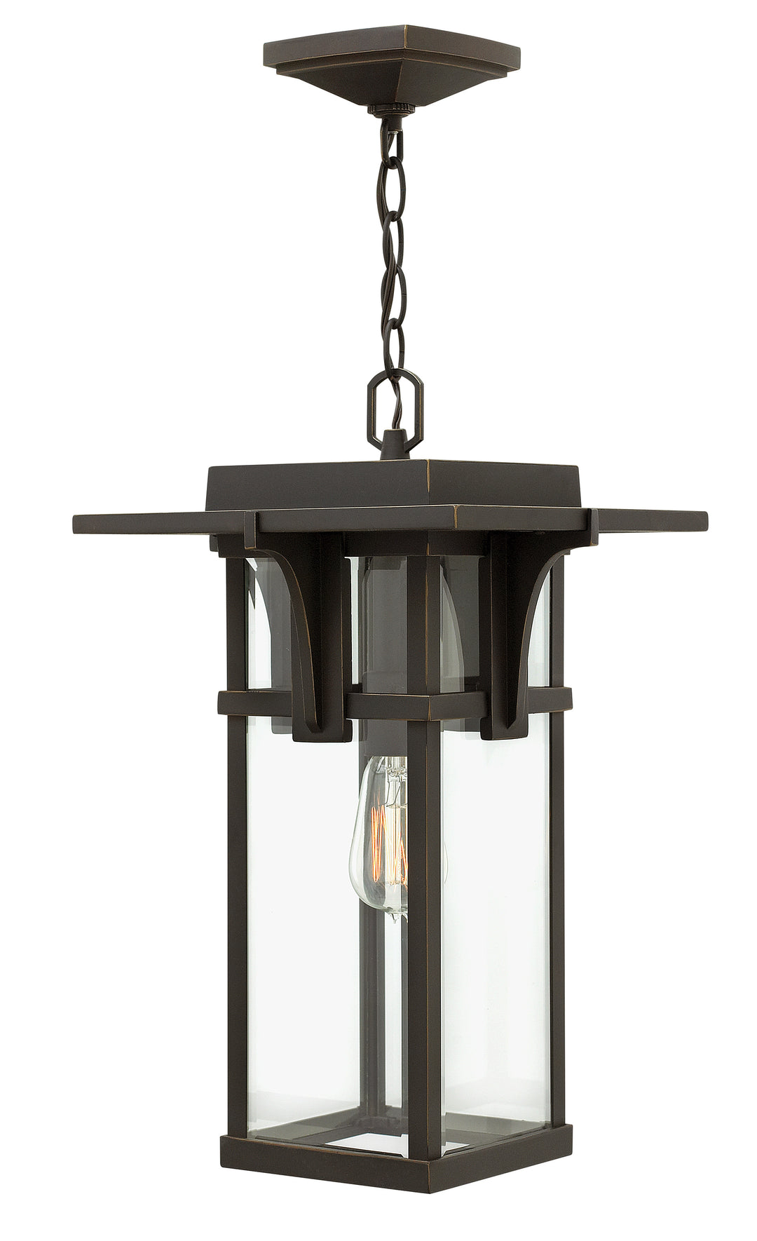 Hinkley Manhattan Outdoor Hanging Light Medium Hanging Lantern Oil Rubbed Bronze 2322OZ
