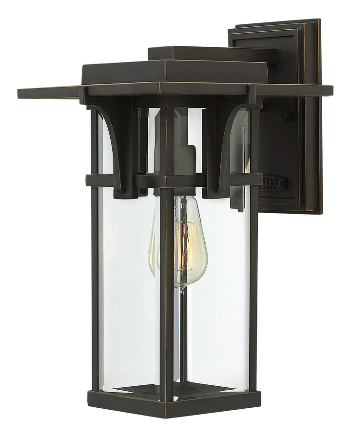 Hinkley Manhattan Outdoor Wall Light Medium Wall Mount Lantern Oil Rubbed Bronze 2324OZ