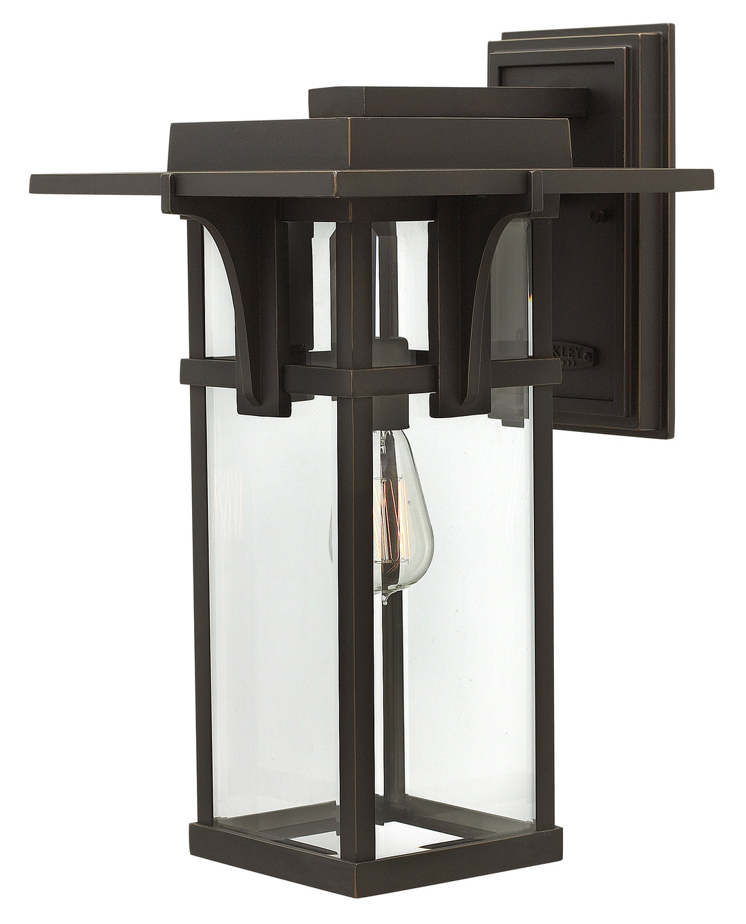 Hinkley Manhattan Outdoor Wall Light Large Wall Mount Lantern Oil Rubbed Bronze 2325OZ