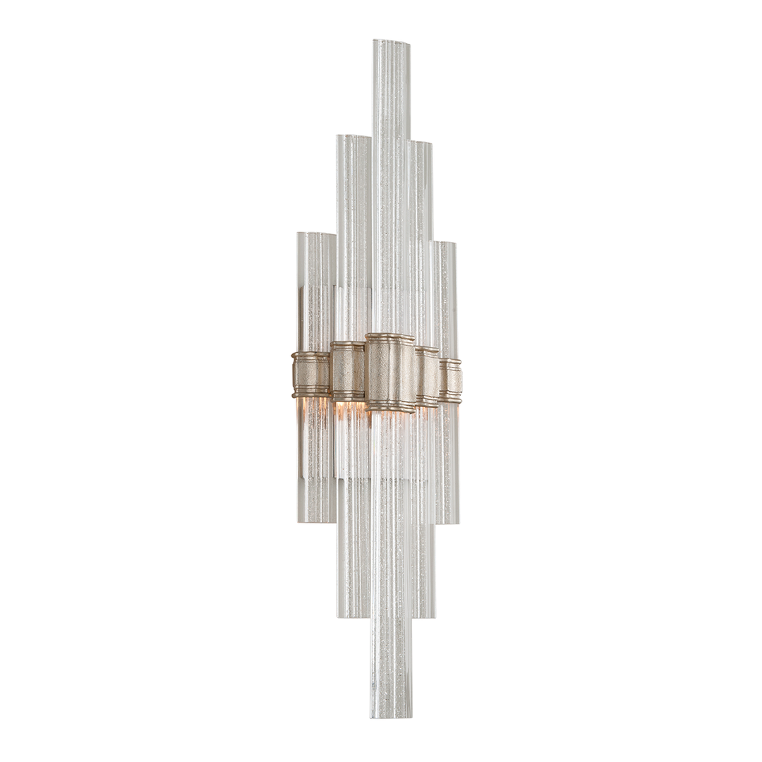 Corbett Lighting Viola Wall Sconce Wall Sconces Corbett WARM SILVER LEAF 7x27.5 