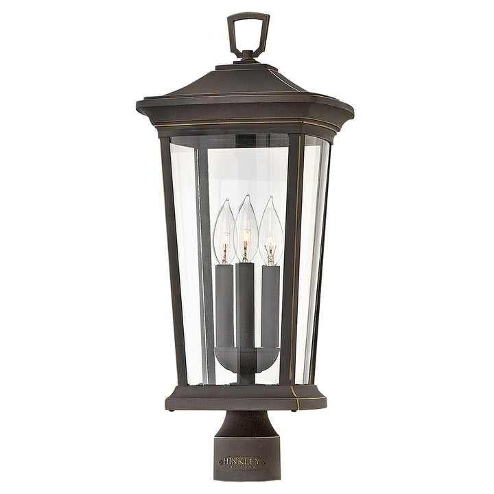 Hinkley Bromley Outdoor Post Mount Lantern Medium Post Mount Lantern Oil Rubbed Bronze 2361OZ-LL